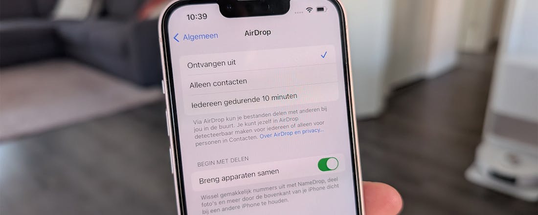 Zo deel je bestanden en foto's met je iPhone via AirDrop