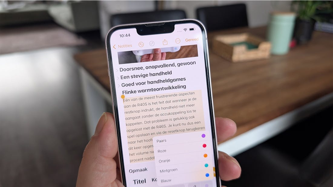 Meer overzicht in de Notities-app: koppen en tekst inklappen in iOS 18