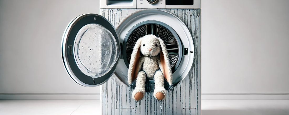 Nat konijn in wasmachine Help, mijn wasmachine centrifugeert niet! Wat nu? (Spoiler: geen paniek!)