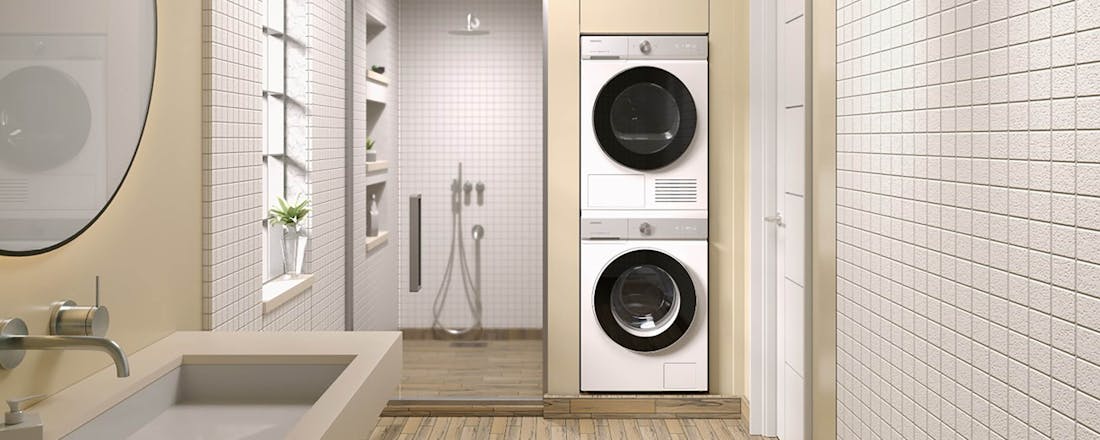Wasdroger op wasmachine Wasmachine en droger stapelen: waar moet je op letten?