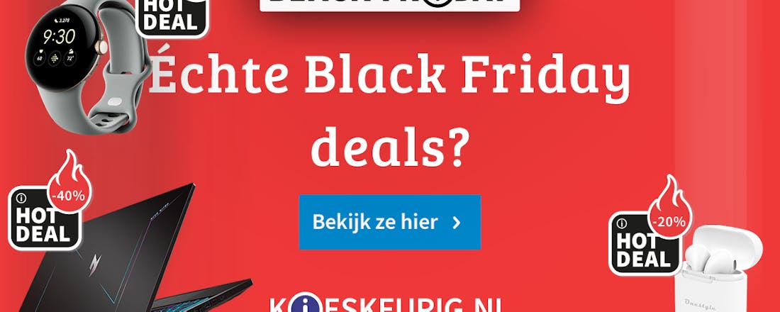 Black Friday 2025 is begonnen: vind de beste deals op Kieskeurig.nl