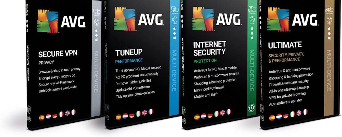 Voordelig veilig: 30% cashback op producten van AVG