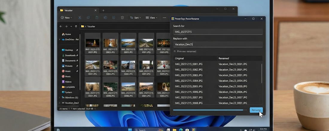 Bestandsnamen in bulk wijzigen? Maak kennis met PowerRename uit Power Toys