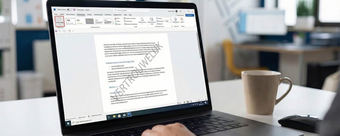 Document beschermen in Word: zo voeg je een watermerk toe
