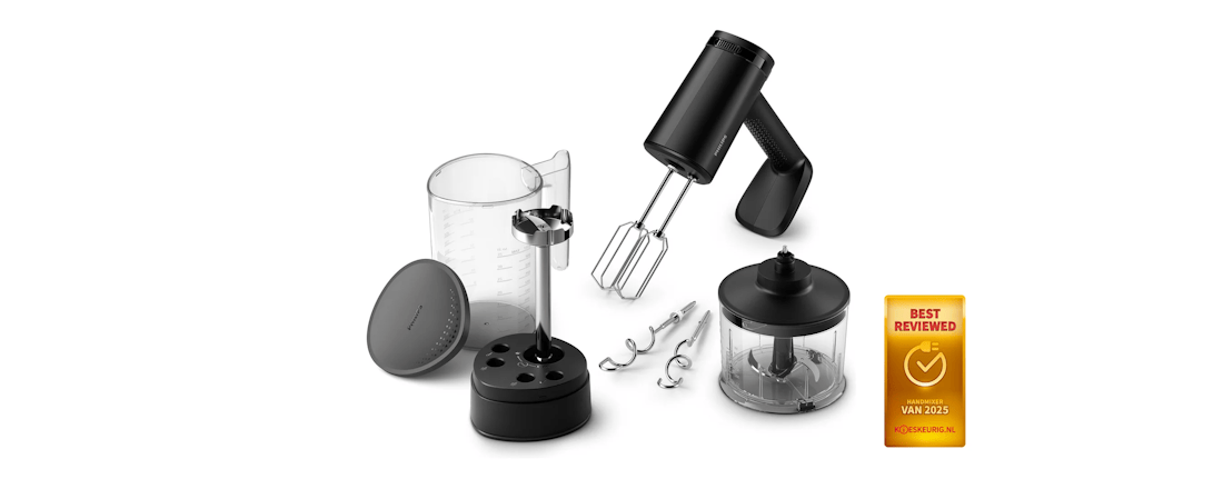 Philips HR3781/20 handmixer Mixen, pureren en hakken? Deze Philips handmixer is dé keukenfavoriet van 2025